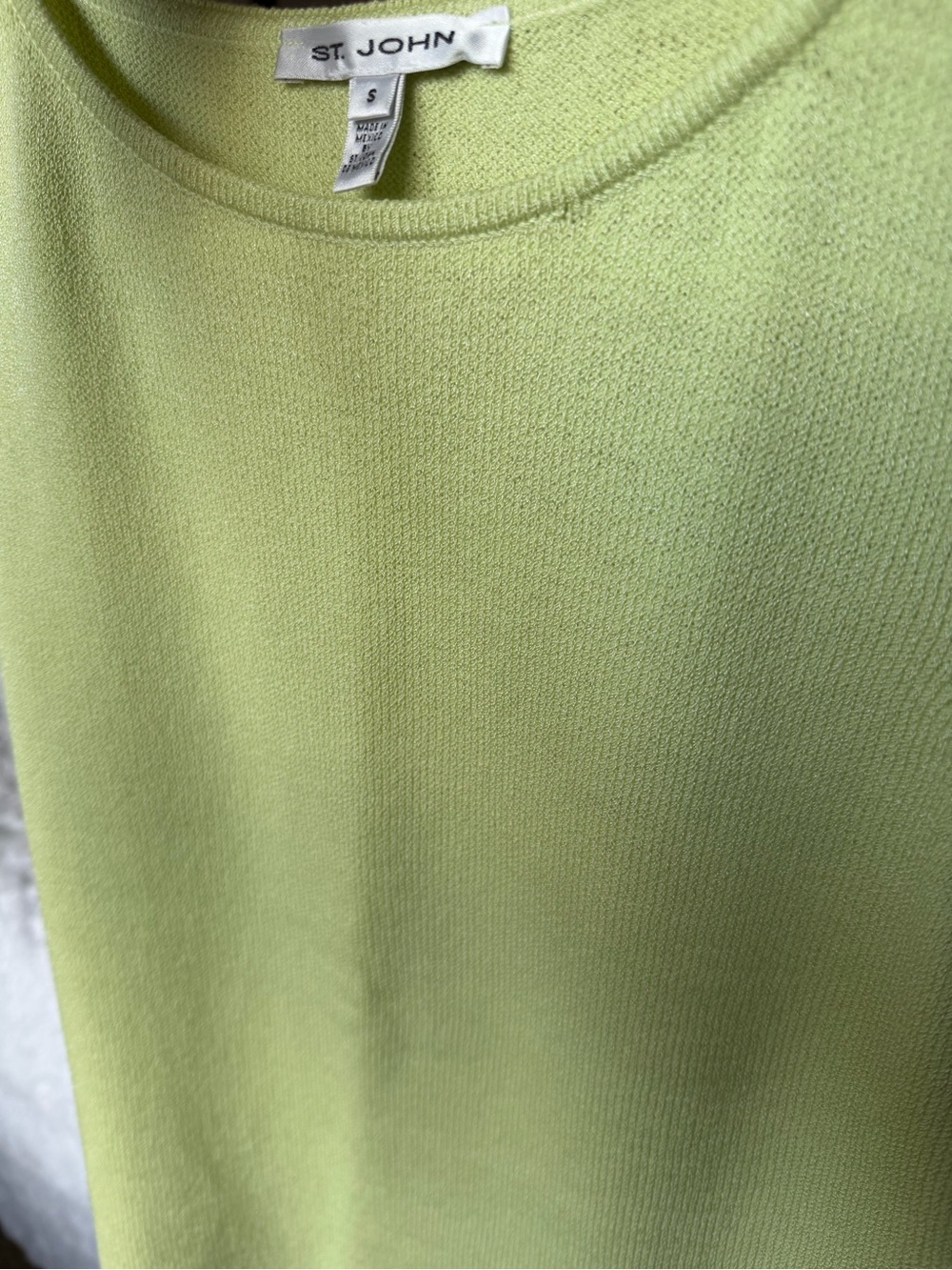 St. John Santana Wool Blend Sleeveless Knit Tank